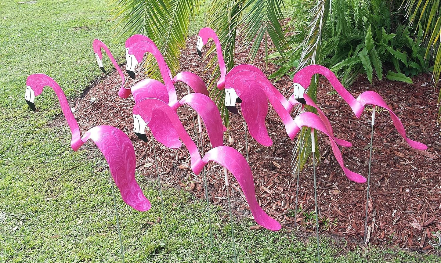 Swirling Flamingo Wind Dancers